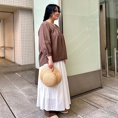 婦人 ふんわりしぼガーゼ 八分袖ルームウェアセット | 無印良品